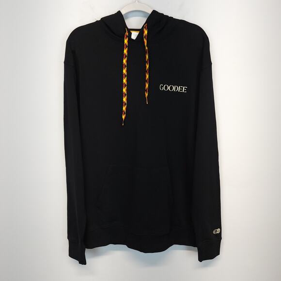 Goodee x Kotn Hoodie Size L Black Relaxed Fit 100% Cotton Urban Street Luxe Cali - Picture 3 of 16